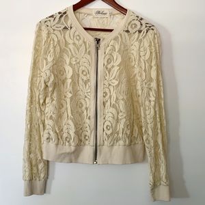 Bohme lace bomber jacket